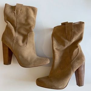 Camel Leather Boots